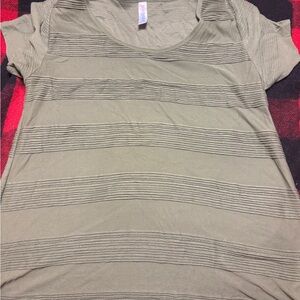 Olive Green Lularoe Classic Tee L